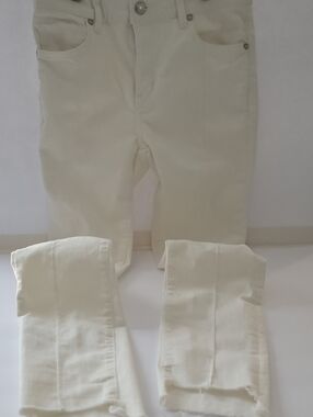 Free People White High-Rise Jeans 27R